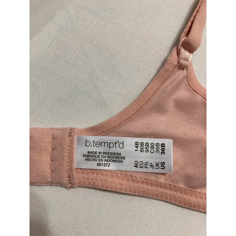 B.tempt'd Cotton to Tee Underwire Bra Rose Smoke 36B