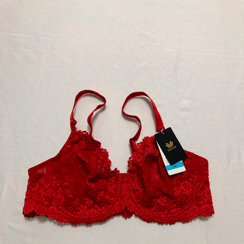 Wacoal Embrace Lace Underwire Bra Equestrian Red 38C