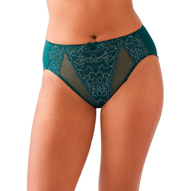 WACOAL Retro Chic Hi Cut Brief Panty GREEN XL