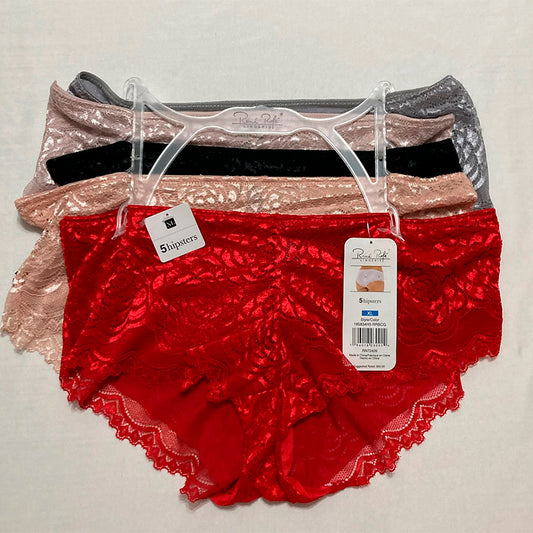 Rene Rofe Pack 5 Panties Lace Multicolor XL