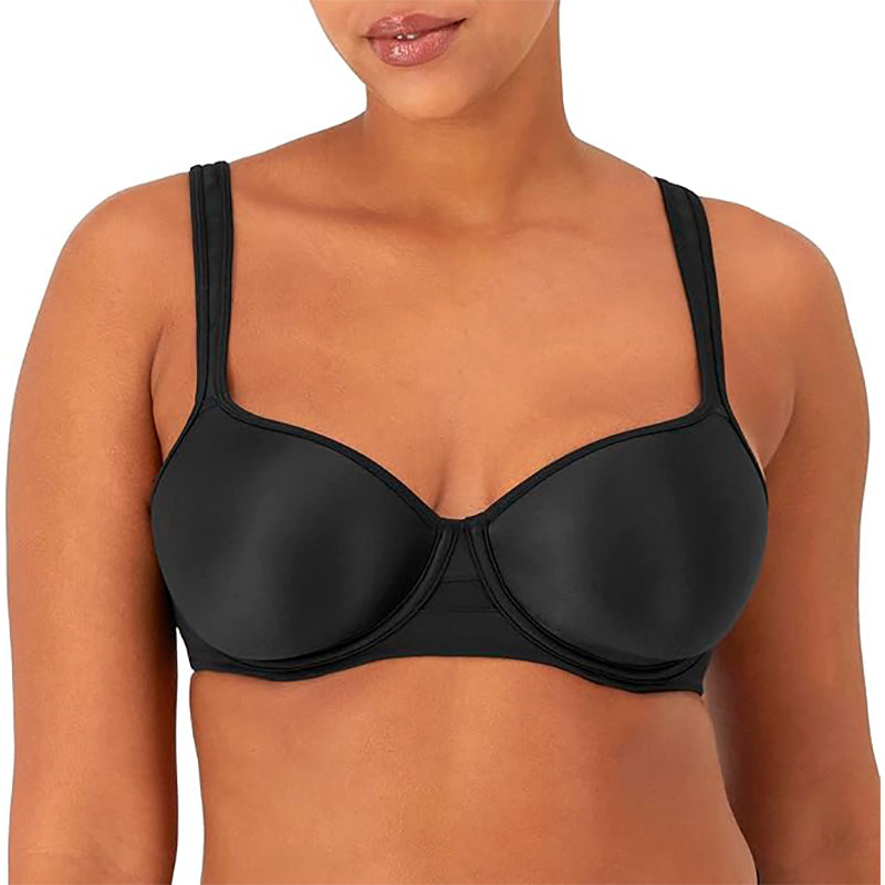 Bali Smooth U Ultra Light Minimizer Underwire Bra Black 34DDD