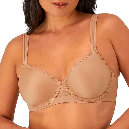 Bali One Smooth U Ultra Light Minimizer Underwire Bra Taupe 36D