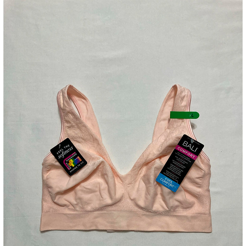 Bali Comfort Revolution Comfortflex Fit Wireless Bra Light Buff L