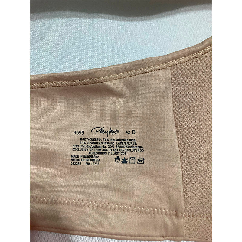 Playtex Bounce ControlT-Shirt, Full-Support Wirefree Bra Taupe 42D