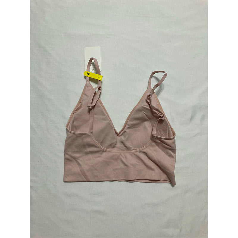 Maidenform Pure Comfort  Pullover Wireless V-Neck Cami  Removable Cups Sandshell M