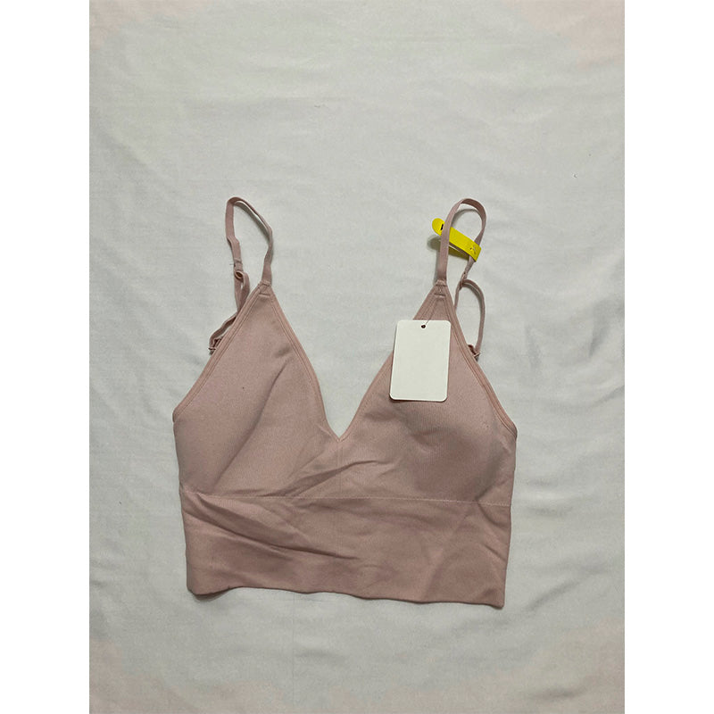 Maidenform Pure Comfort  Pullover Wireless V-Neck Cami  Removable Cups Sandshell M