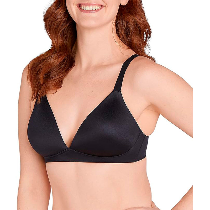 Bali Comfort Revolution Soft Touch Perfect T-Shirt Wirefree Bra Black 2XL