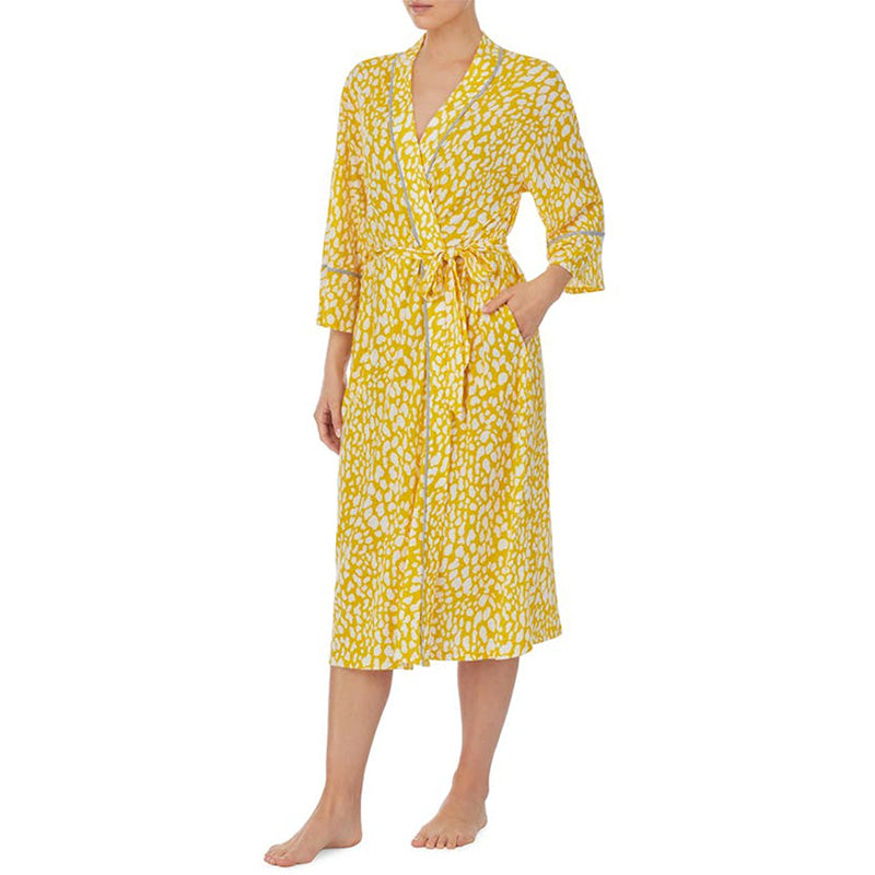 Refinery Wrap Robe in Yellow L/XL