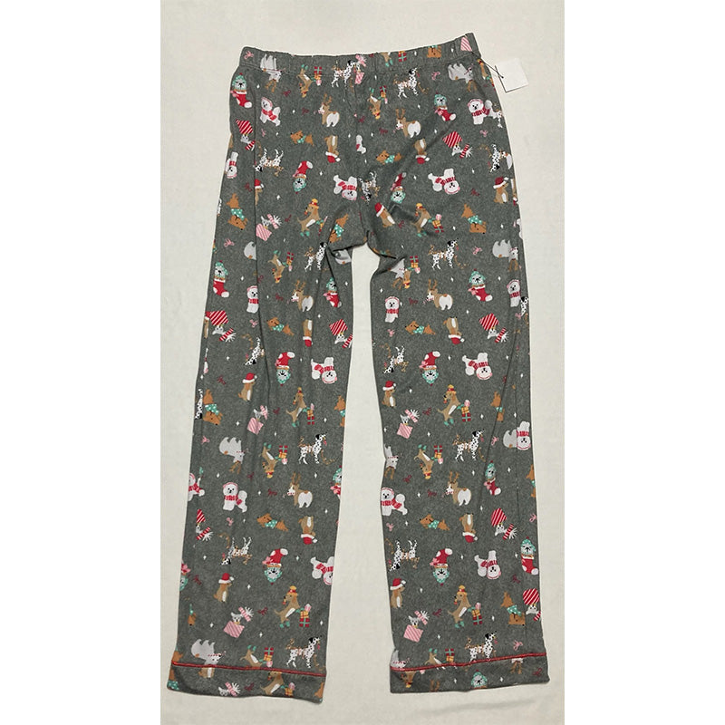 Cuddl Duds Ultra-Soft Notch-Collar Festive Pajamas Set XL