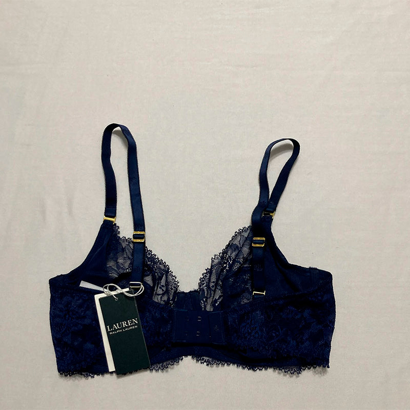 Ralph Lauren Bralette Lace Navy 34D