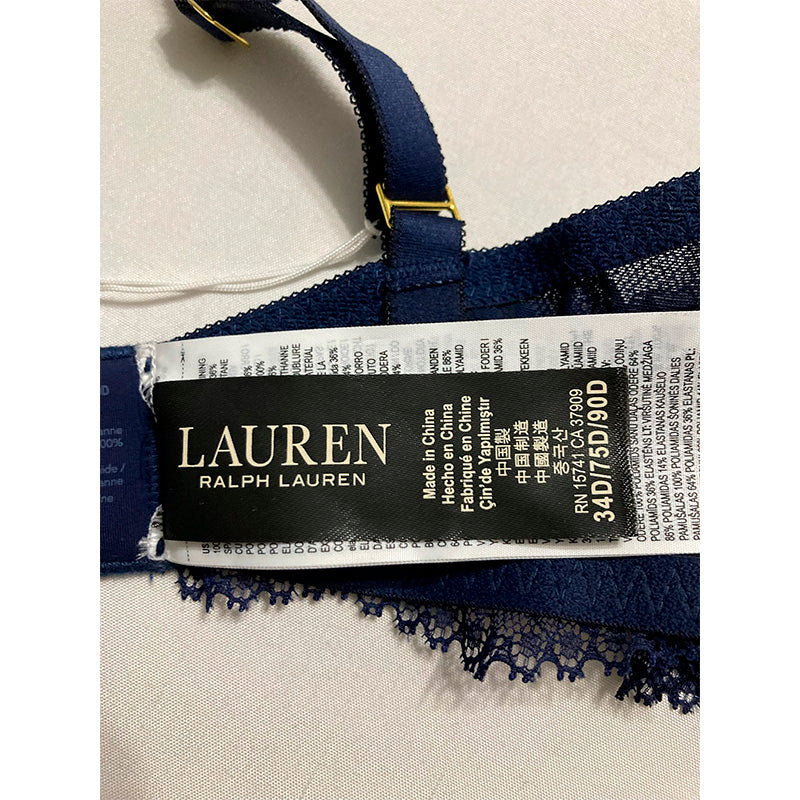 Ralph Lauren Bralette Lace Navy 34D