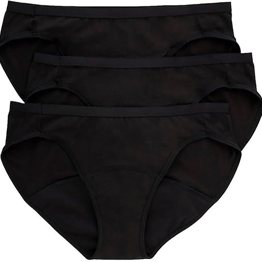 Hanes Comfort Period Moderate Bikini Panty M 3 Pack