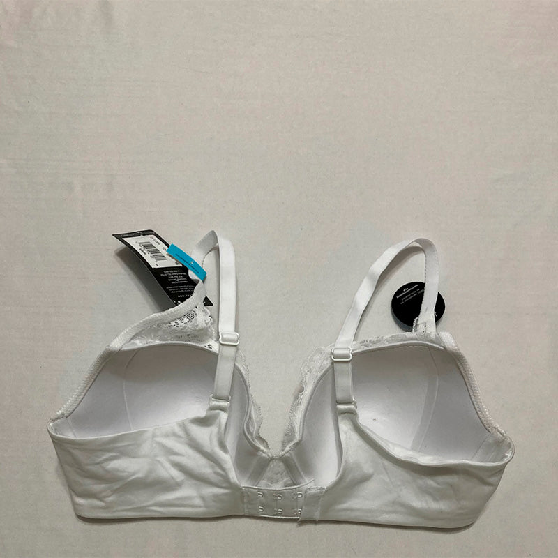 Bali One Smooth U Lace Underwire Comfort Stretch Full-Coverage White 36C