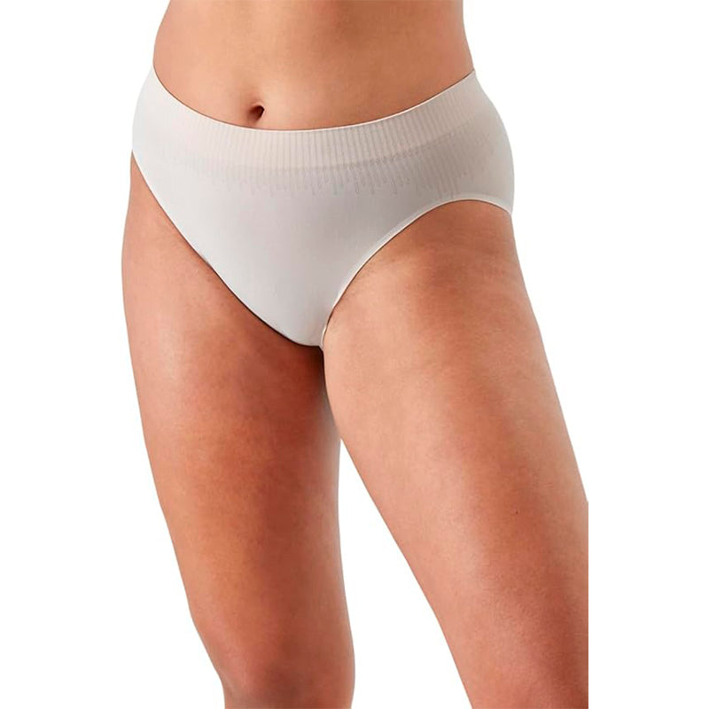 Bali Comfort Revolution Modern Seamless Hi-Cut Underwear Stretch Panties Sandshell XL