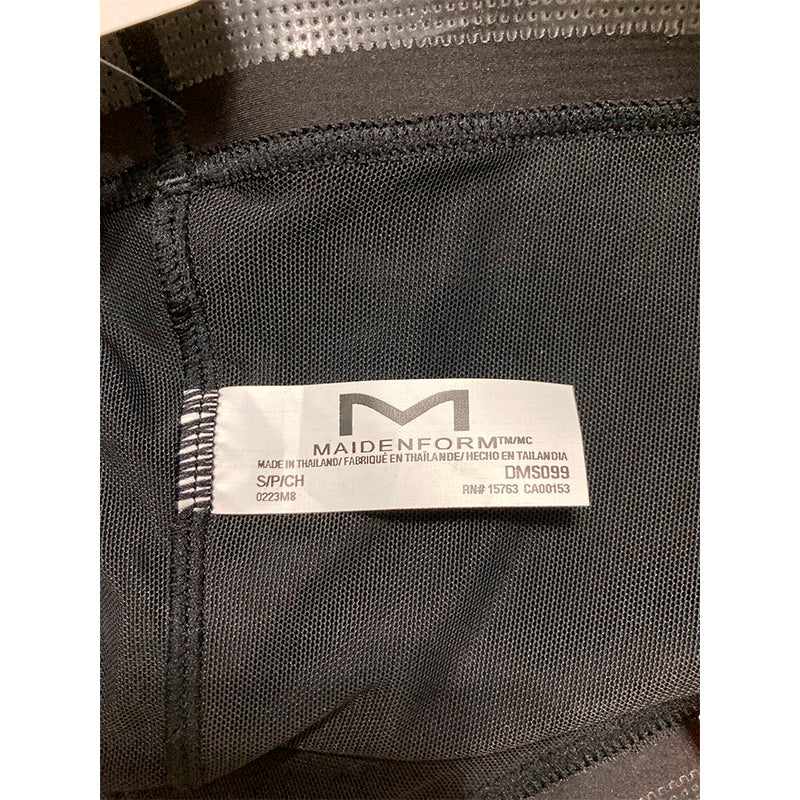 Maidenform Eco Lace Firm Control Shaping Moisture Mid-Brief Shapewear Black S