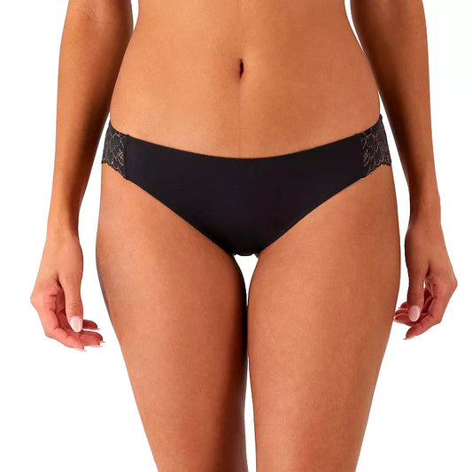 Maidenform Lace Back Tanga Underwear Black M