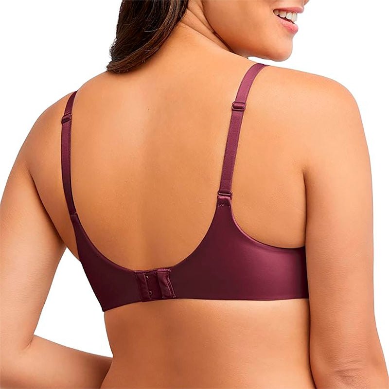 Bali Women's One Smooth U Lace Underwire Burgundy 36DD