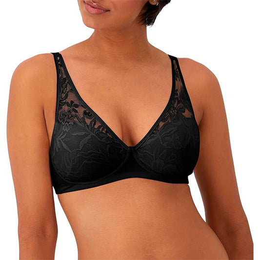 Bali Modal T-Shirt Breathable Wireless, Full-Coverage Convertible Black S