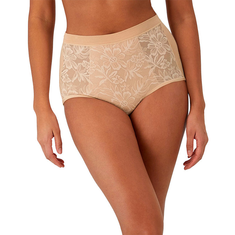 Bali Panties Brief Nude Floral LBali Panties Brief Nude Floral L
