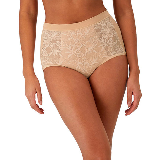 Bali Panties Brief Nude Floral LBali Panties Brief Nude Floral L