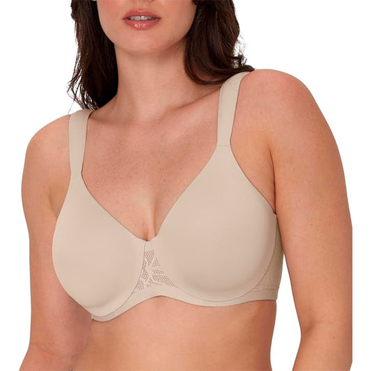 Bali T-Shirt Coolest Smoothing Underwire Convertible Bra Almond 34DD