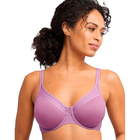 Bali® One Smooth Ultra Light Convertible Full-Coverage Bra Purple 36D