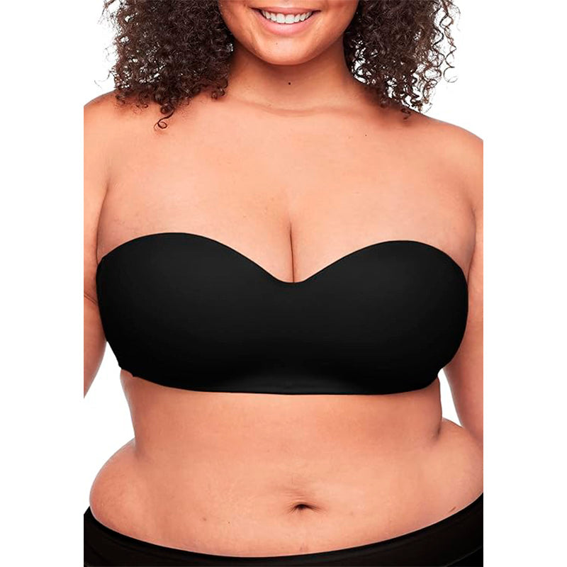 Warner's Easy Size Lightly Lined Wireless Strapless Bra Black M