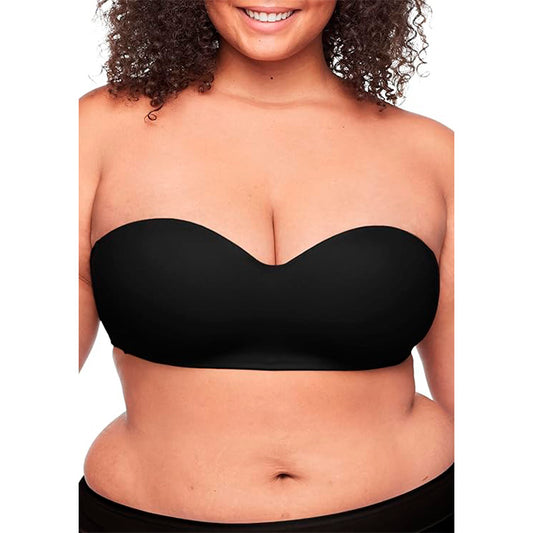 Warner's Lightly Lined Wireless Strapless Bra Black XL