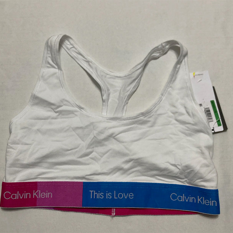 Calvin Klein Women's This is Love Modern Cotton Bralette White L