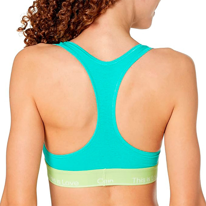 Calvin Klein Women's This is Love Modern Cotton Bralette aqua Green XS