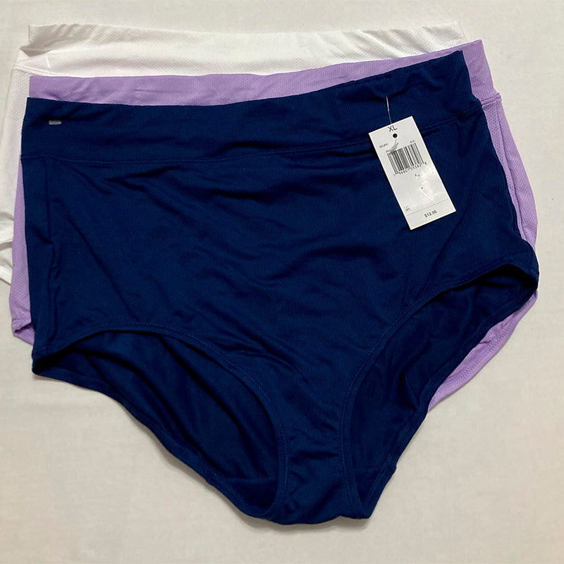 Warner's 3-Pk. Mesh Microfiber Brief Underwear Multicolor XL