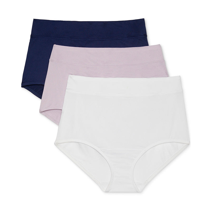 Warner's 3-Pk. Mesh Microfiber Brief Underwear Multicolor XL