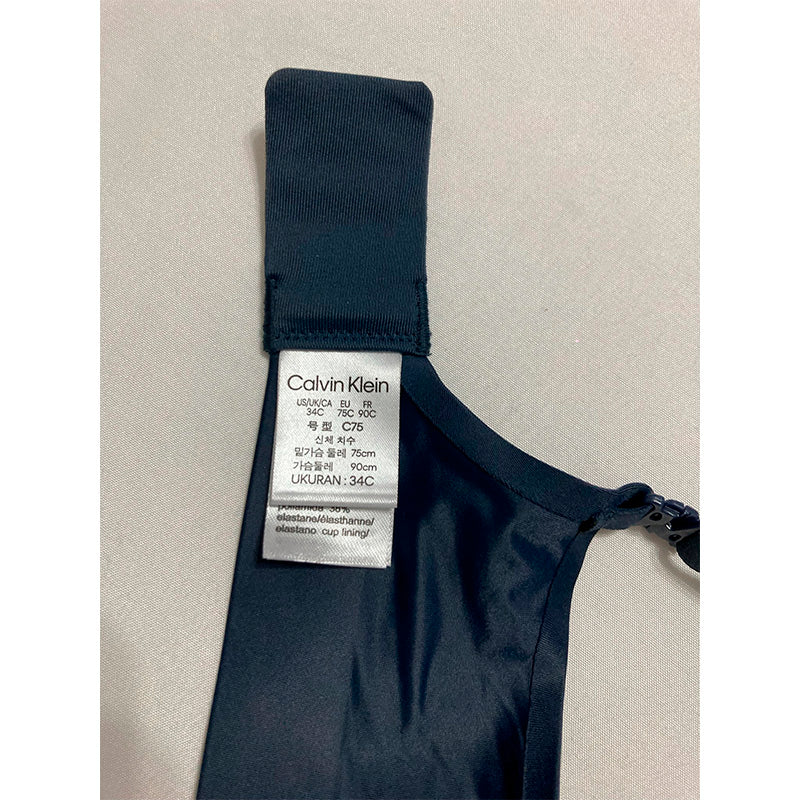 Calvin Klein Liquid Touch Underwire Bra Navy 34C