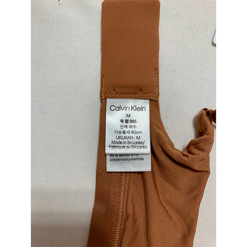 Calvin Klein Form to Body Lightly Lined Bralette Coffe M