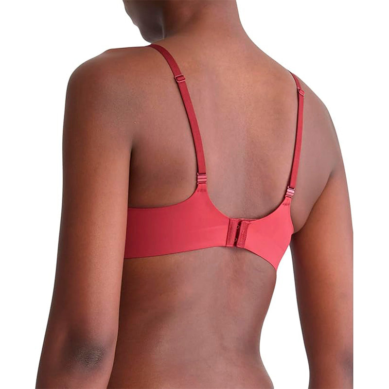 Calvin Klein Liquid Touch Lightly Lined Scoop Ne Bra Red 36C