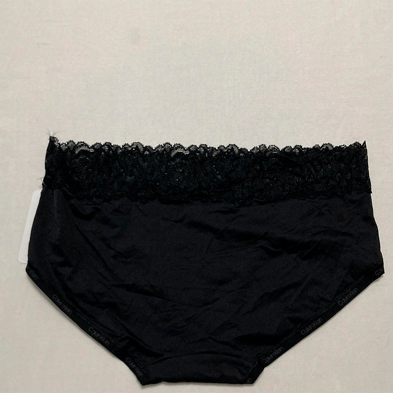 Calvin Klein Attraction Lace Trim Hipster Black S