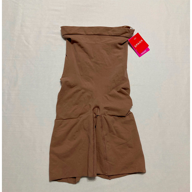 Spanx Everyday Seamless Shaping High Waist Shorts  Coffe M