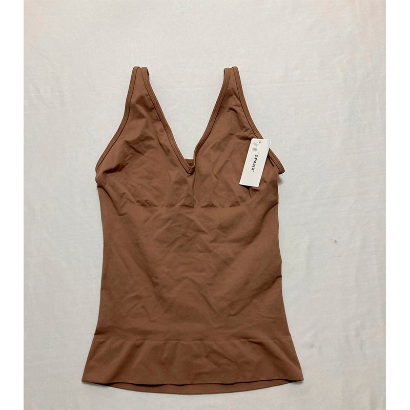Spanx Everyday Seamless Shaping Tank Top Cafe Latte L