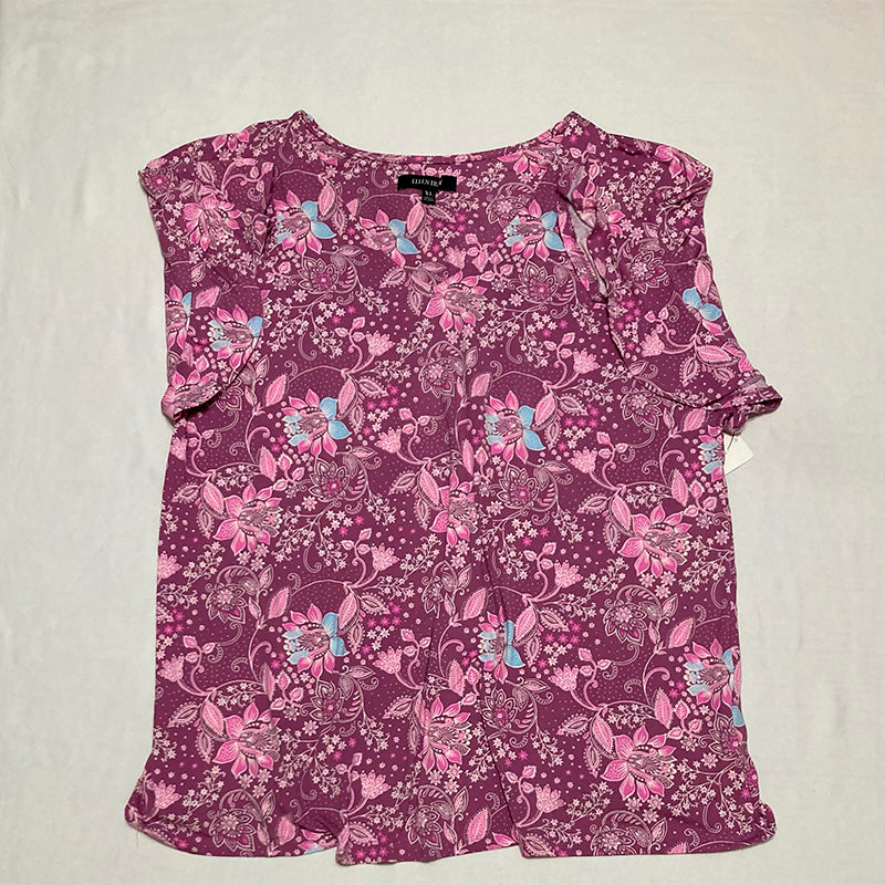 Ellen Tracy Short Sleeve 2 Piece Pajama Set Multicolor XL