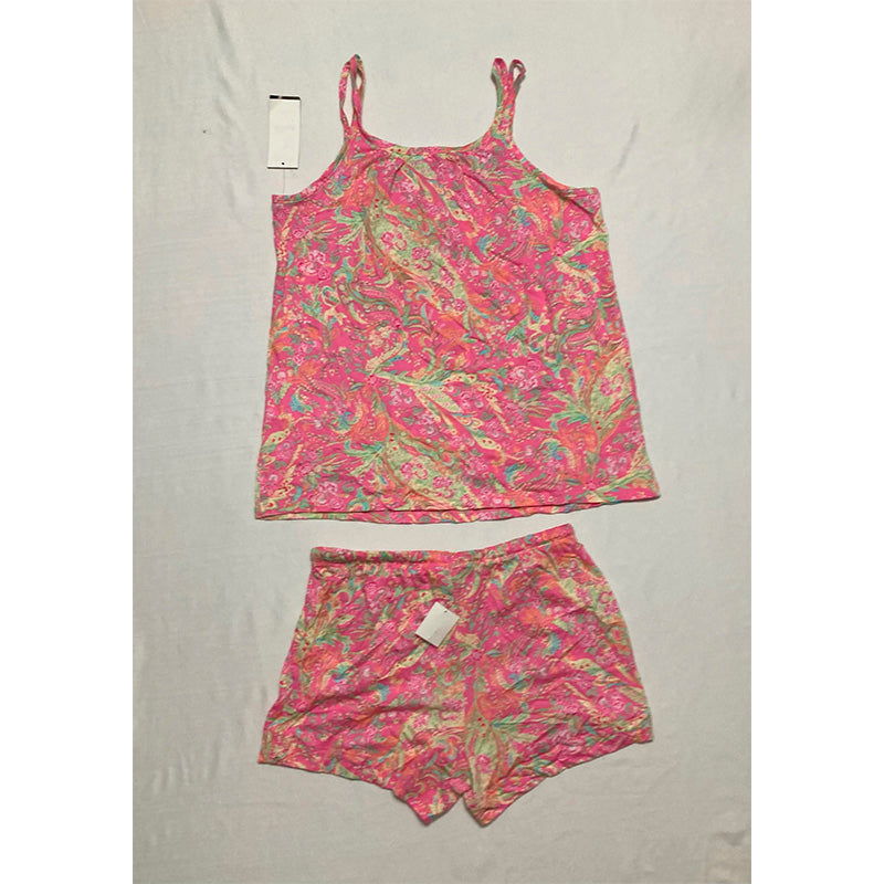 Ralph Lauren Pajama Set 2pc Pink Pais XS