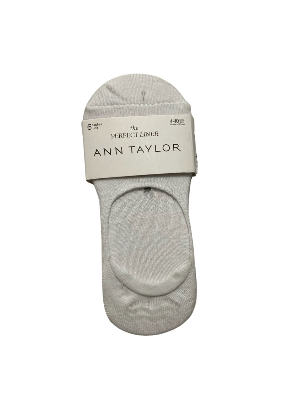 ANN TAYLOR Pack 5 ladies pair WHITE 4-10