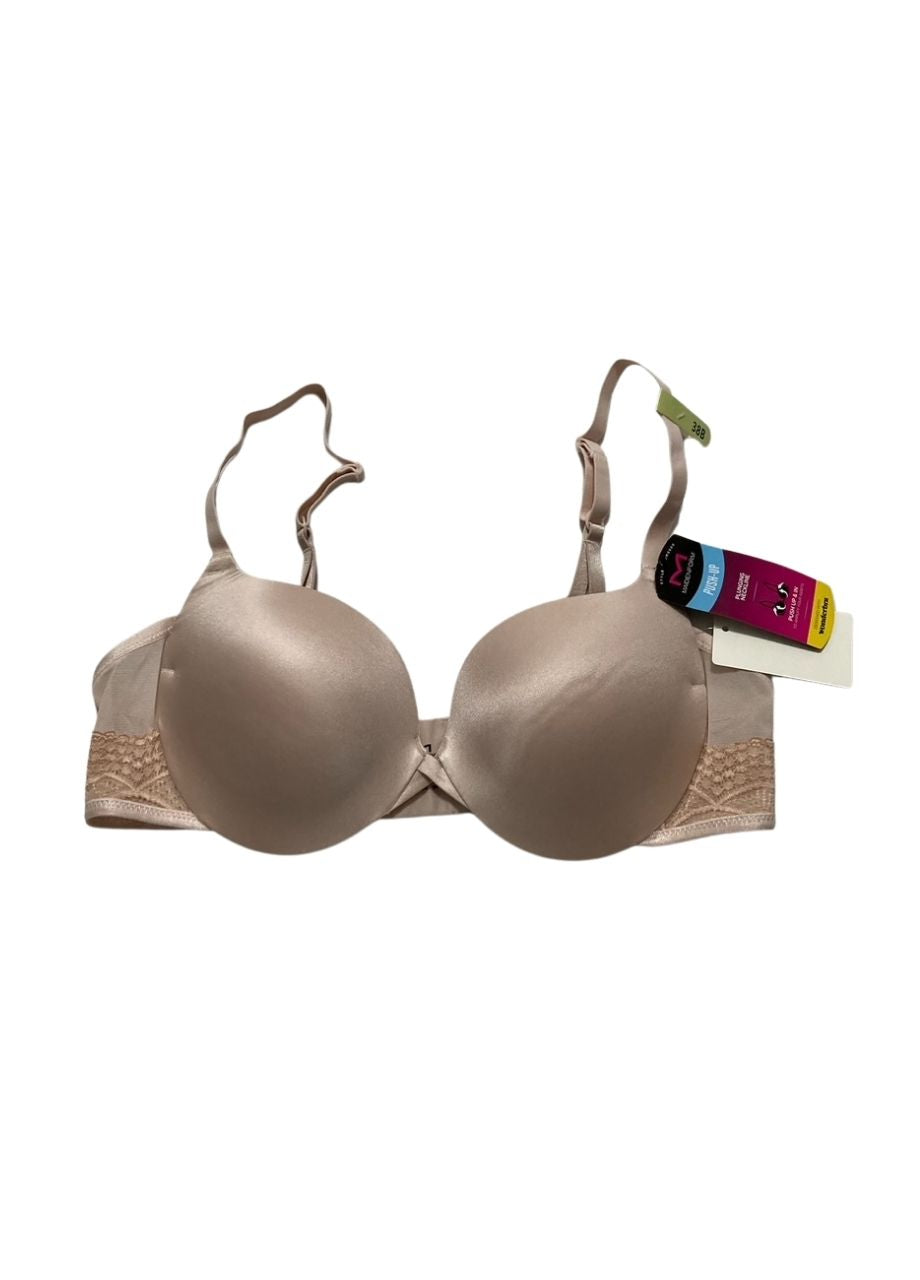 NWD MAIDENFORM Love The Lift Lace Demi Push-Up Bra SANDSHELL 38B