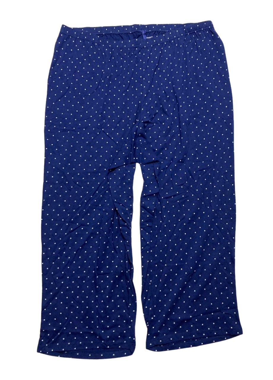 CHARTER CLUB 2-Pc. Cotton Printed Cropped Pajamas Set POLKA DOTS 1X