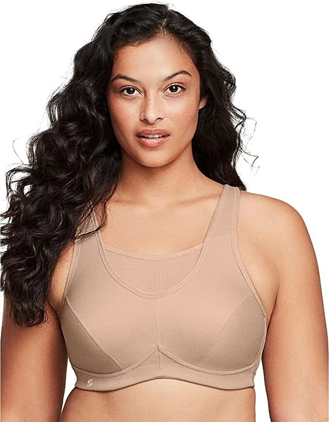 Glamorise Full Figure No Bounce Plus Size Beige 36G