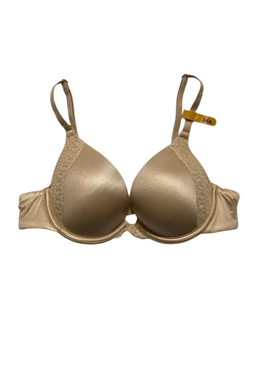 MAIDENFORM Natural Boost Demi Push-Up T-Shirt Bras LATTE LIFT 34A