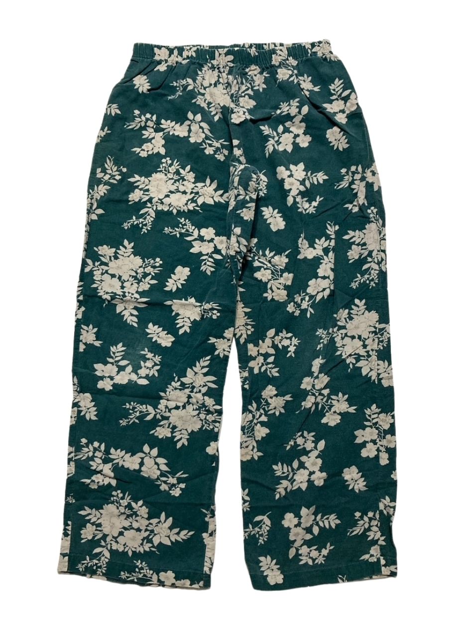 NWD CHARTER CLUB Long-Sleeve Cotton Flannel Packaged Pajama Set GREEN XS