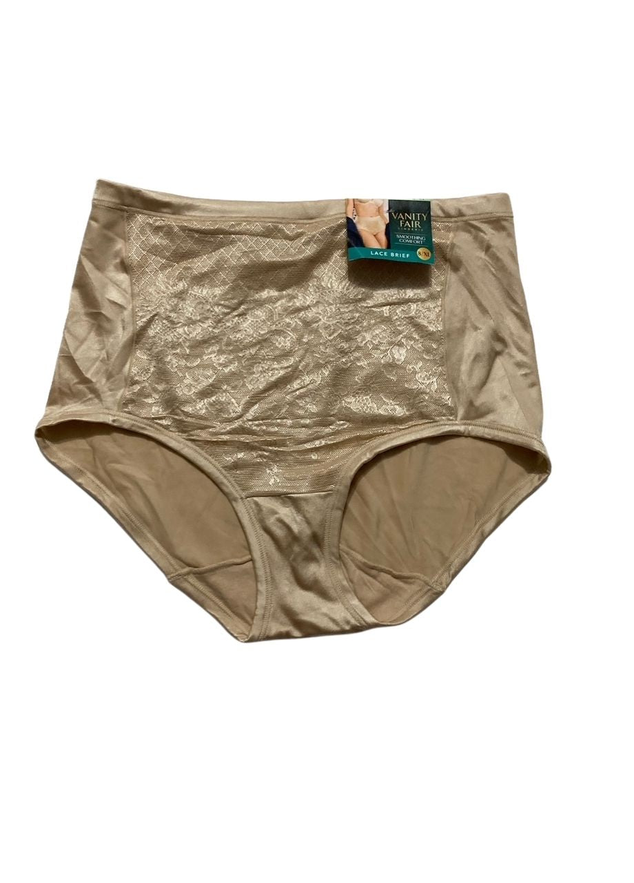 VANITY FAIR Smoothing Comfort Brief Panties DAMASK NEUTRAL XL