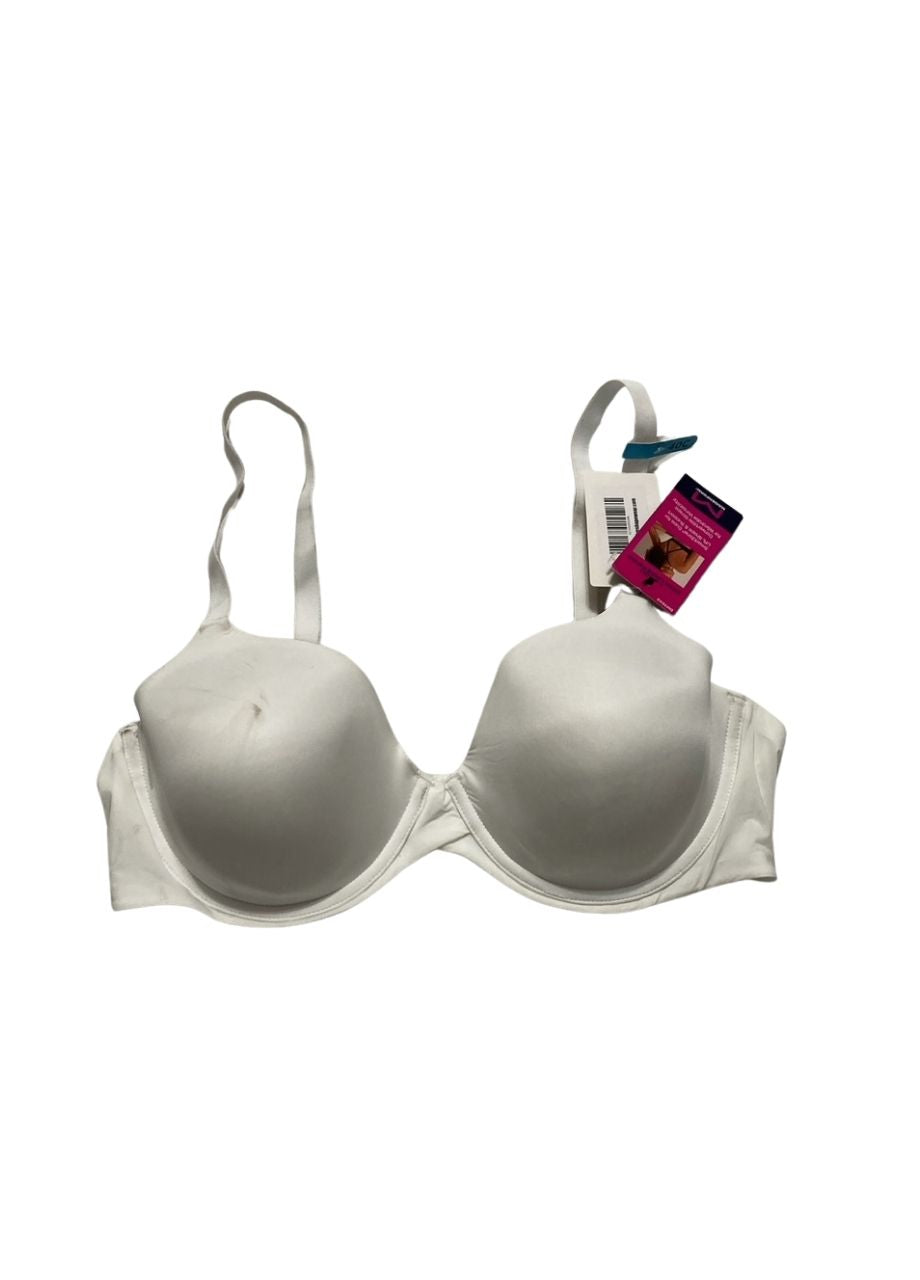 NWD MAIDENFORM Demi Underwire Bra, One Fab Fit Lightly Padded Bras WHITE 40C