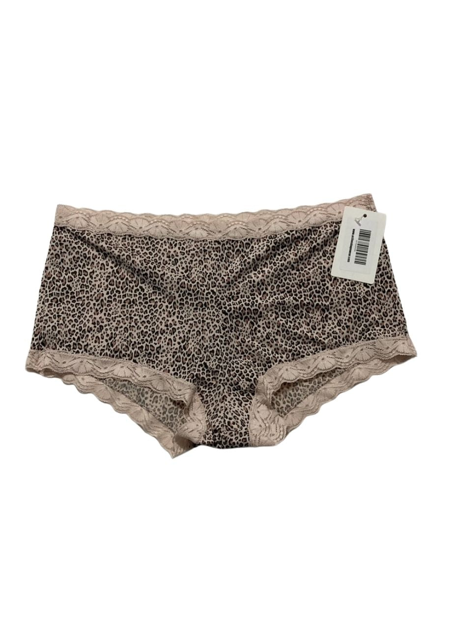 MAIDENFORM One Fab Fit Boyshorts CLASSIC LEOPARD PRINT L