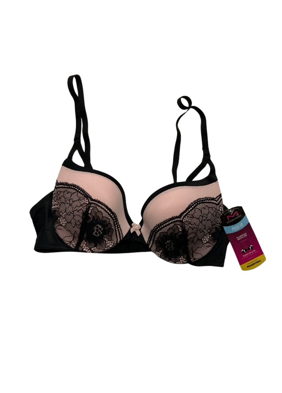 MAIDENFORM The Lift Lace Demi Push-Up Bras PEACH 34B